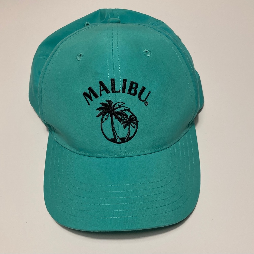 Vintage Malibu teal baseball hat